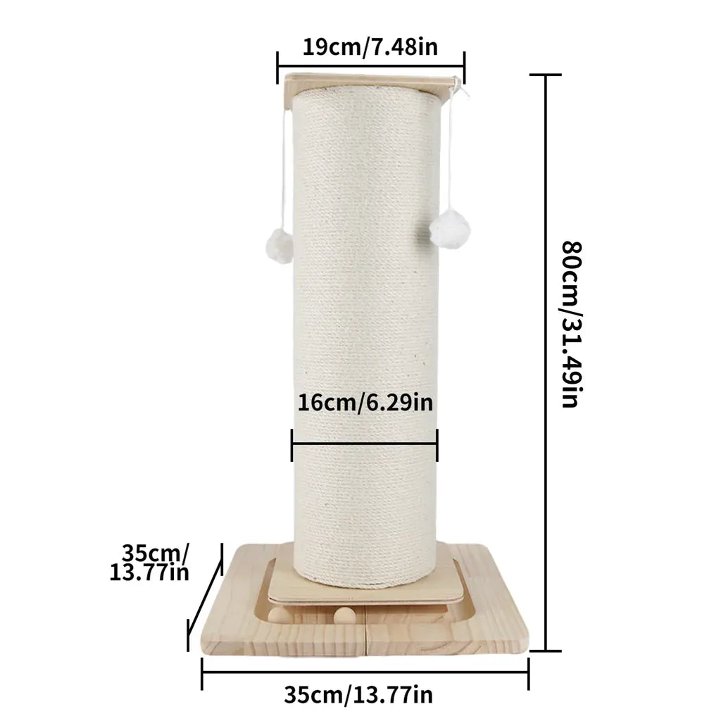 Arbre à Chat Premium Sisal & Bois Massif