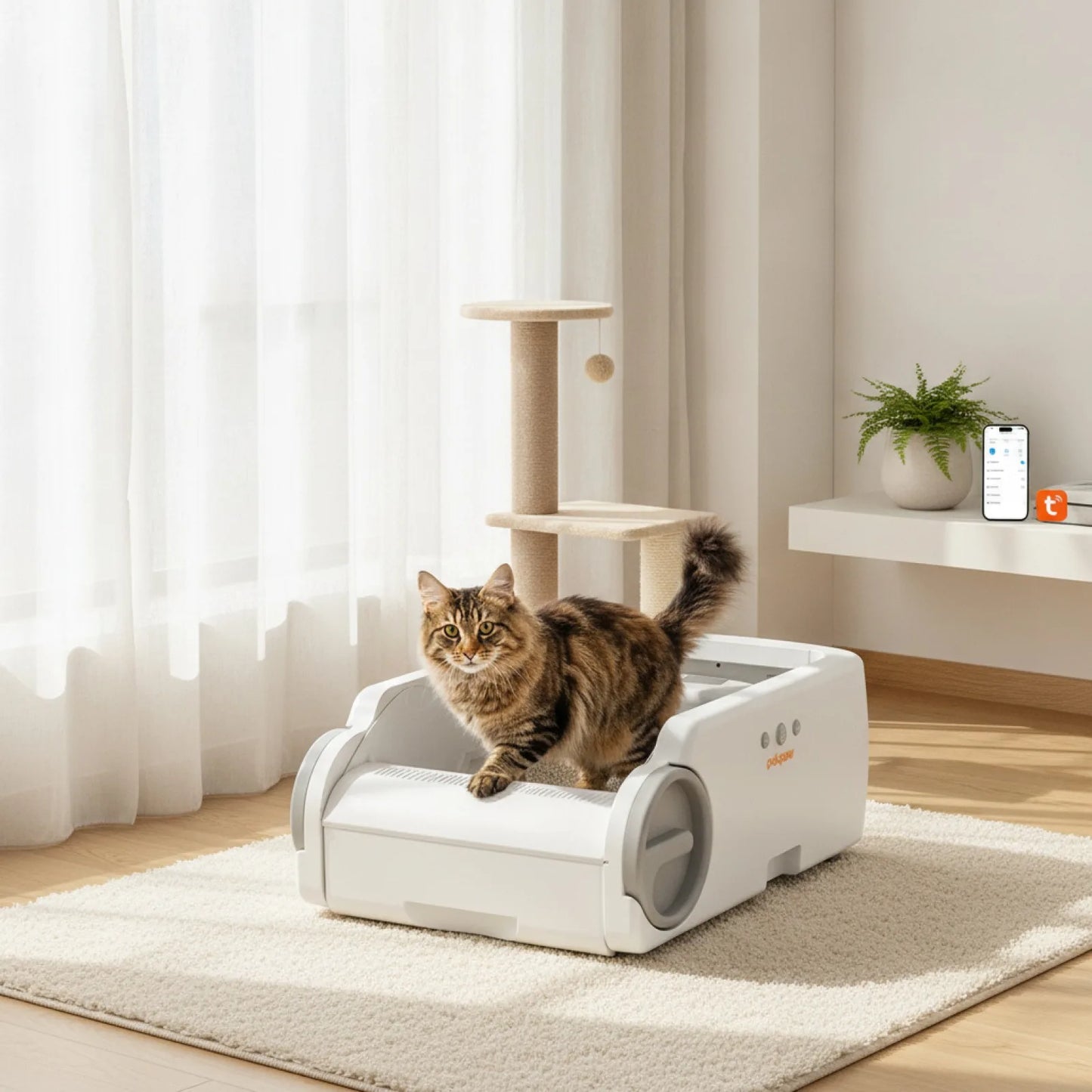 Pokpaw CL27 : Litière Automatique Connectée pour Chat
