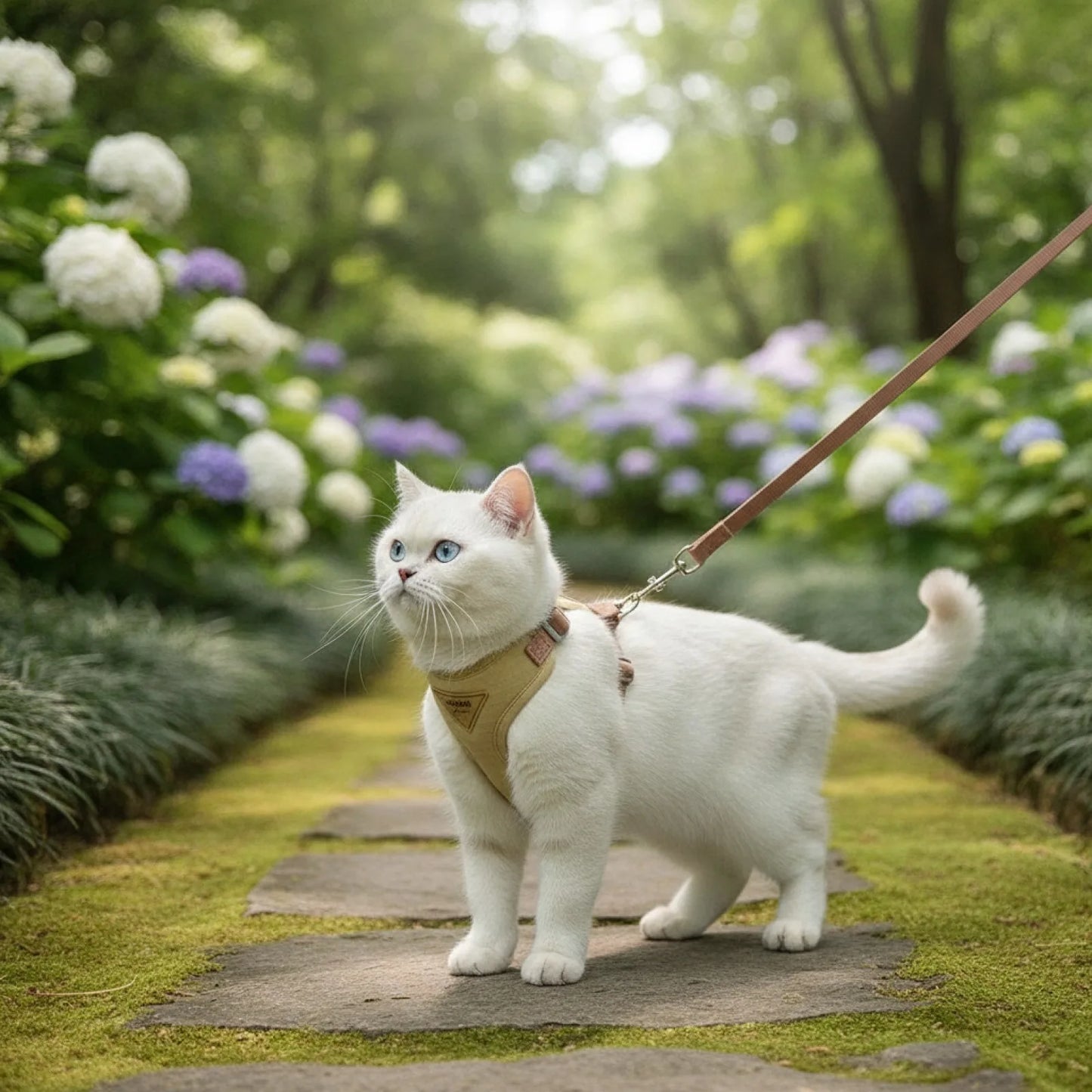 Harnais et Laisse Respirant pour Chiens et Chats