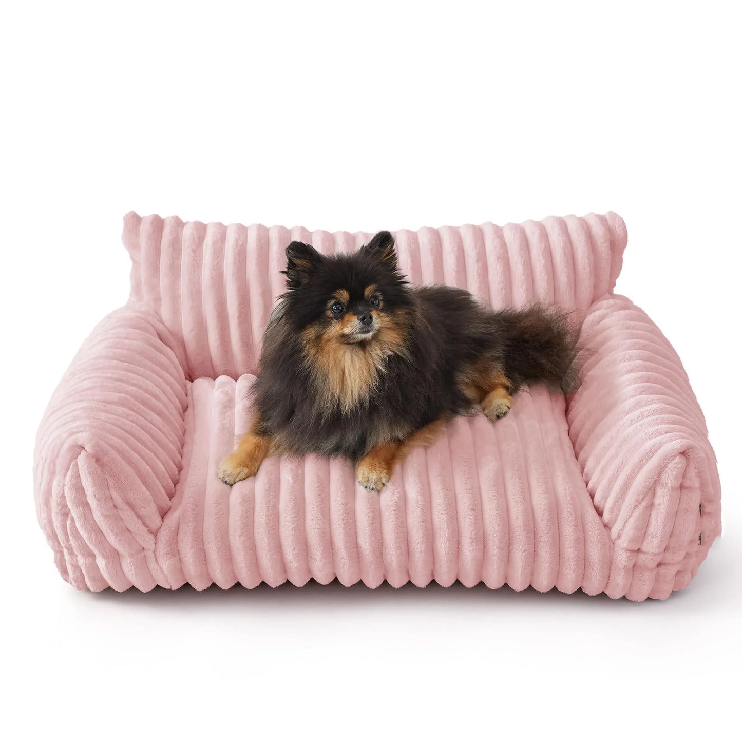 Canapé Rose Confortable pour Chat et Petit Chien