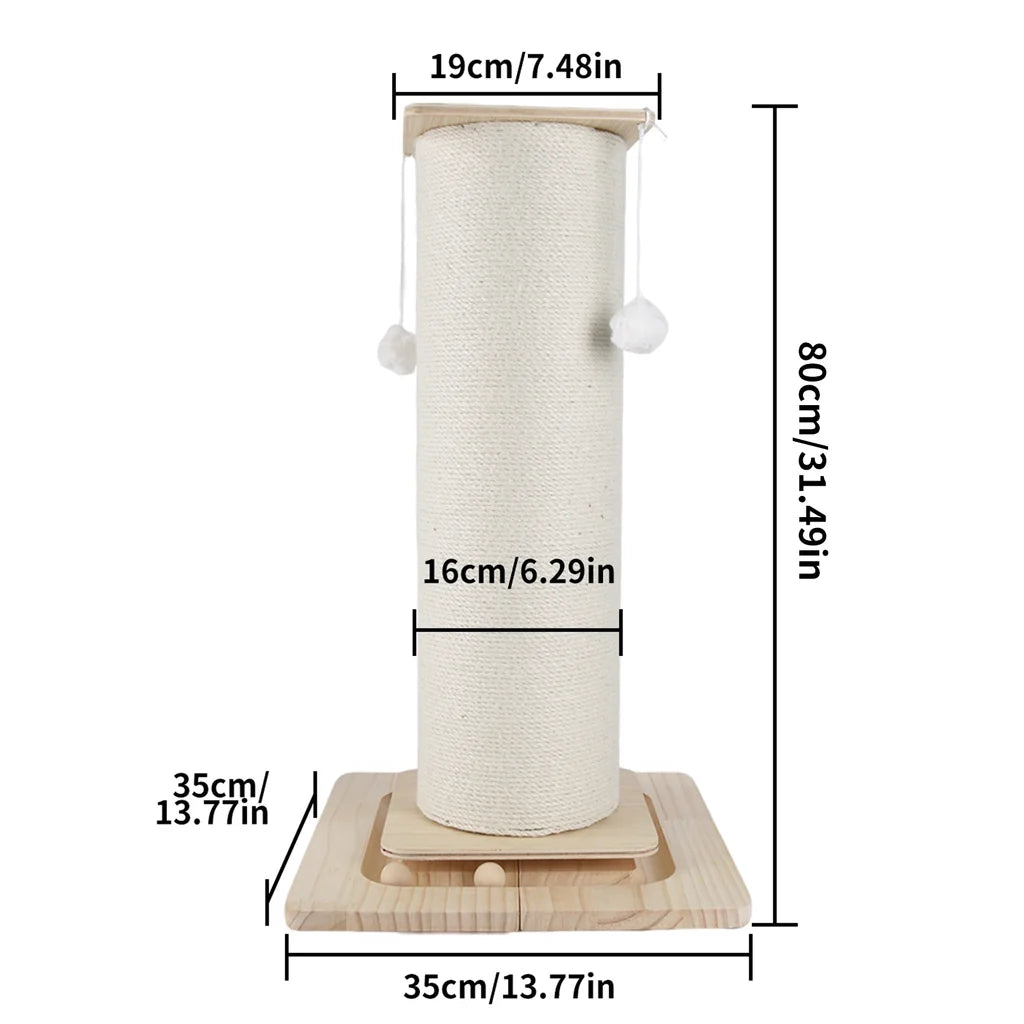 Arbre à Chat Premium Sisal & Bois Massif
