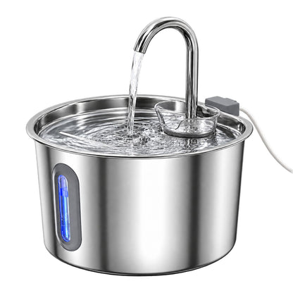 Fontaine à Eau Chat Inox 2.2L