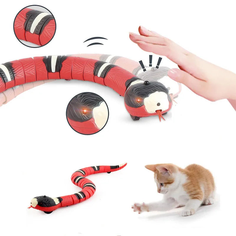 Serpent Jouet Interactif Automatique pour Chat