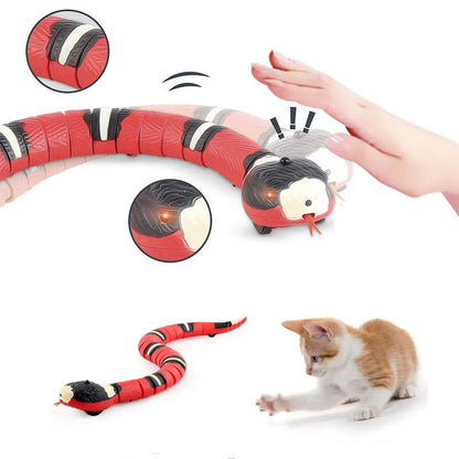 Serpent Jouet Interactif Automatique pour Chat