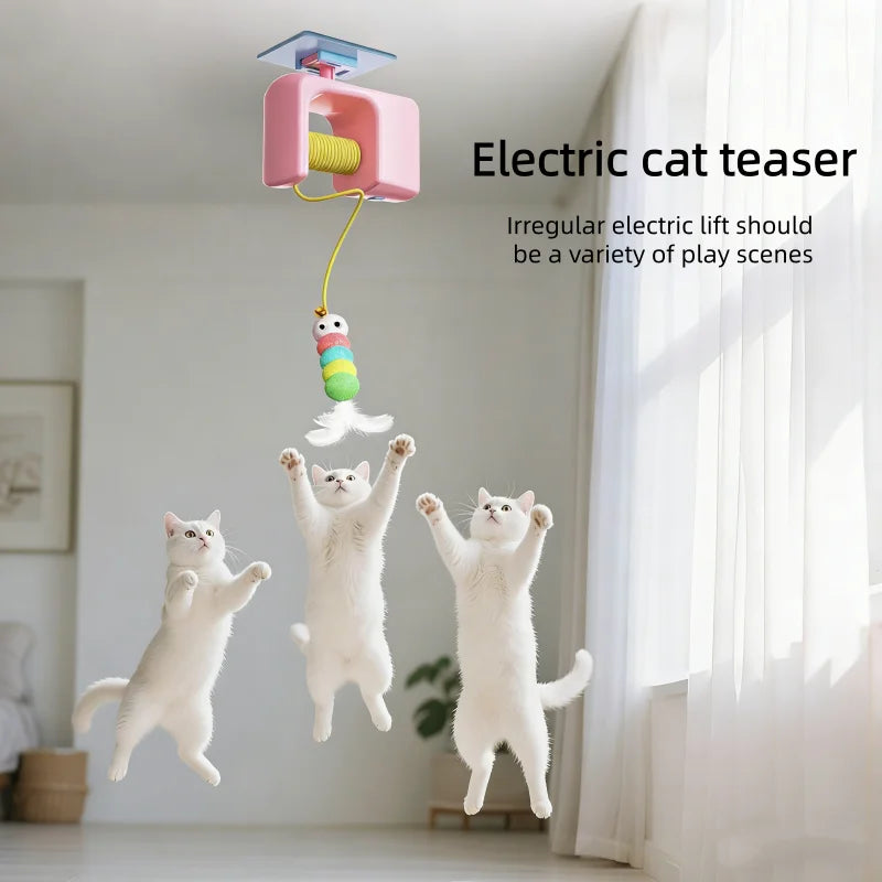Jouet Interactif Électrique pour Chat - Double Corde