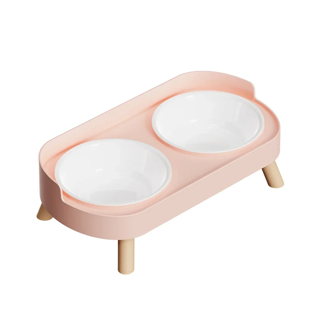 Gamelle Double Réglable Céramique pour Chat & Chien