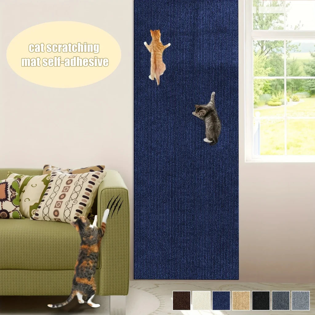 Tapis Griffoir Mural Auto-adhésif pour Chat