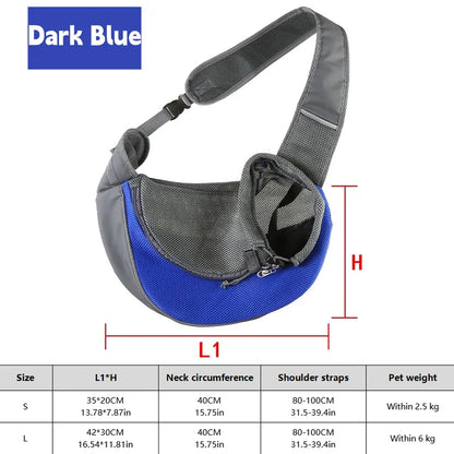 Sac à Dos Respirant pour Chien (jusqu'à 20kg)