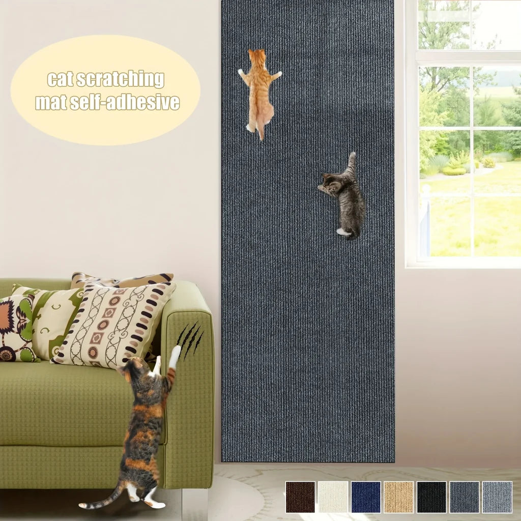 Tapis Griffoir Mural Auto-adhésif pour Chat