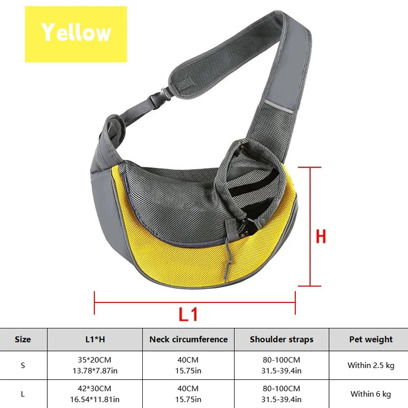 Sac à Dos Respirant pour Chien (jusqu'à 20kg)