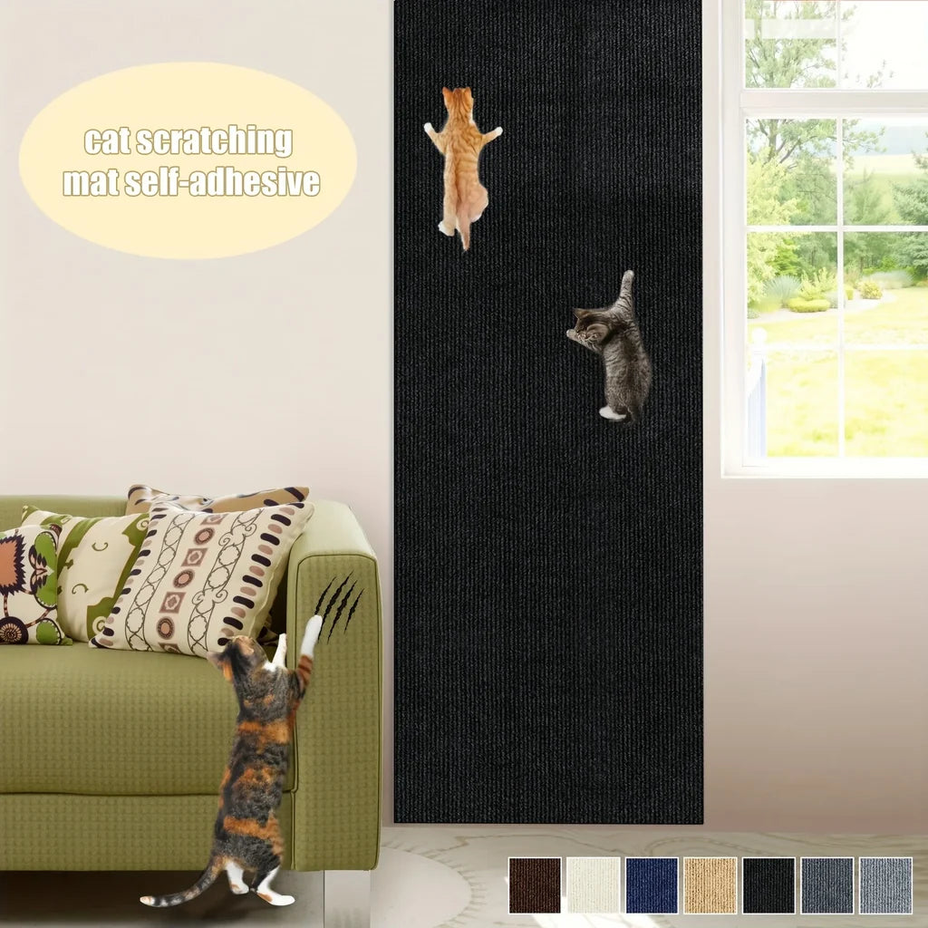 Tapis Griffoir Mural Auto-adhésif pour Chat