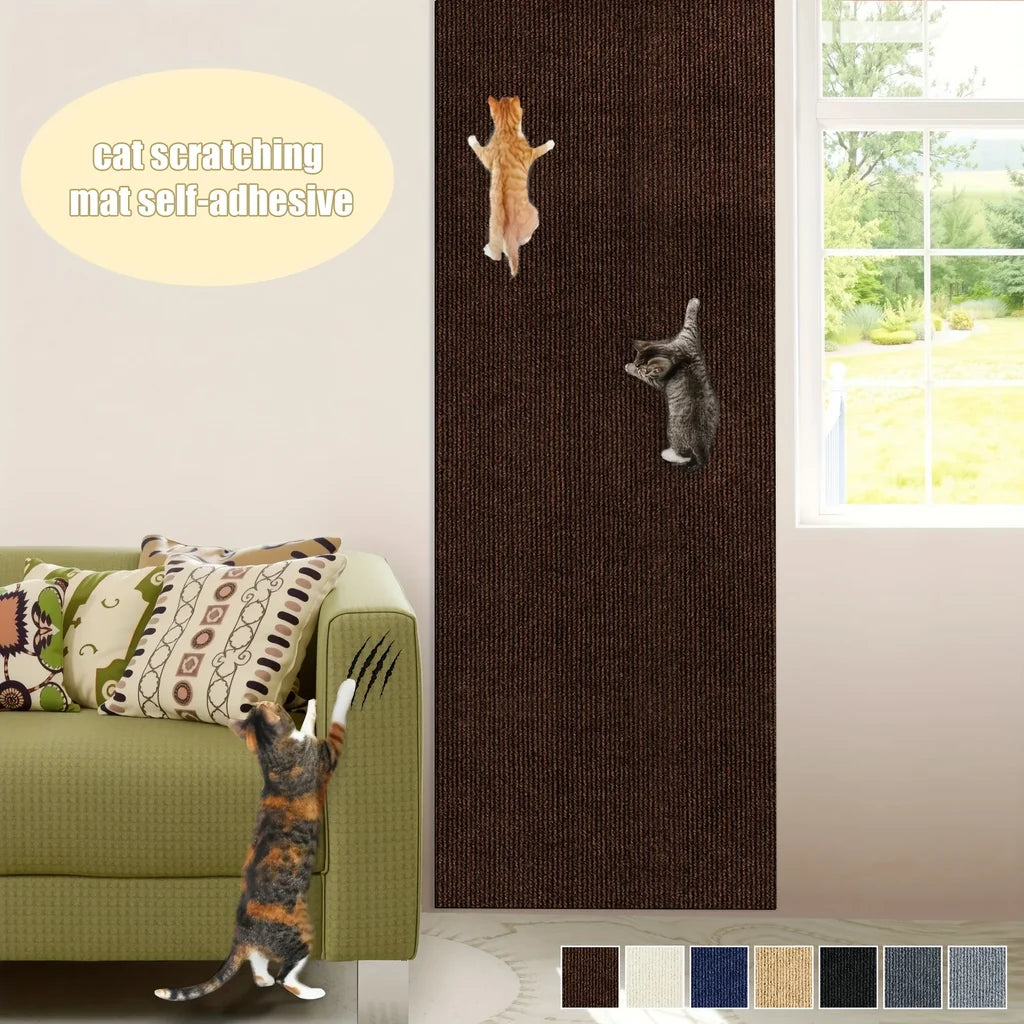 Tapis Griffoir Mural Auto-adhésif pour Chat