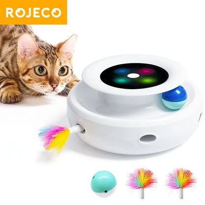 Rojeco Jouet Interactif Chat 2 en 1