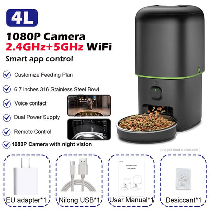 Distributeur Automatique Furpipi : Nourriture Connectée & Caméra HD