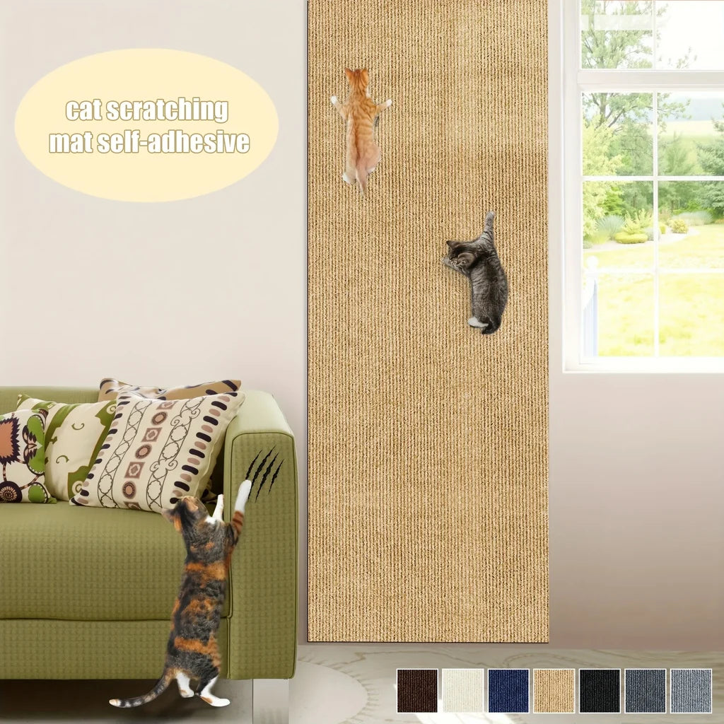 Tapis Griffoir Mural Auto-adhésif pour Chat
