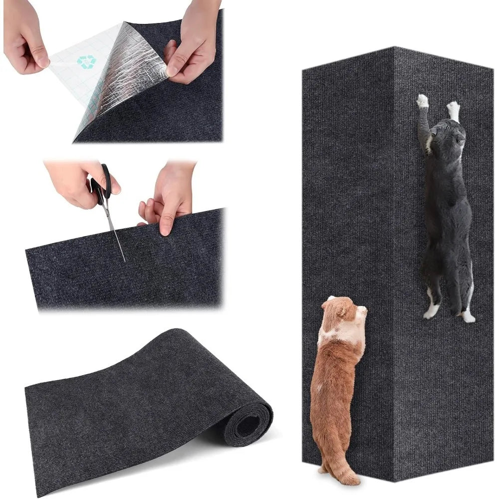 Tapis Griffoir Mural Auto-adhésif pour Chat