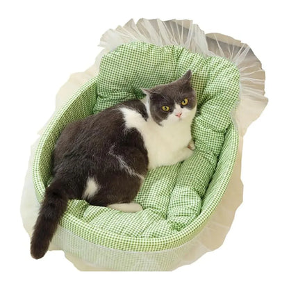Lit Princesse Peluche pour Chat et Petit Chien