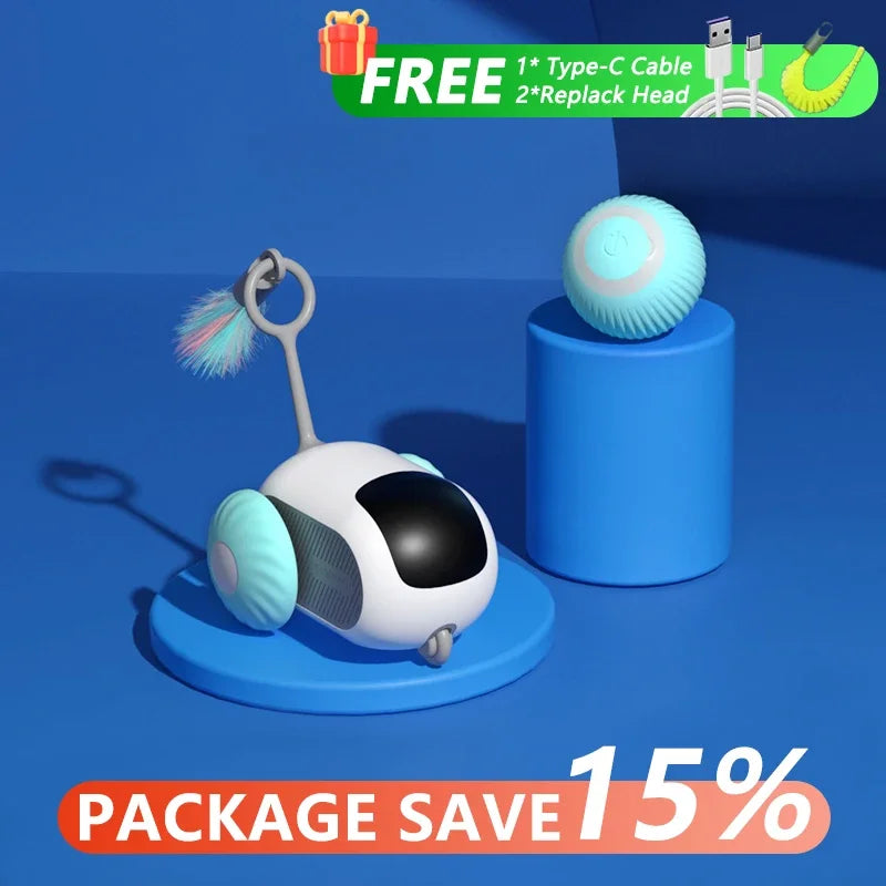 Voiture Jouet Interactive pour Chat