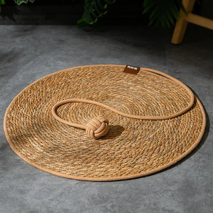 Tapis Griffoir Rotin Naturel Chat