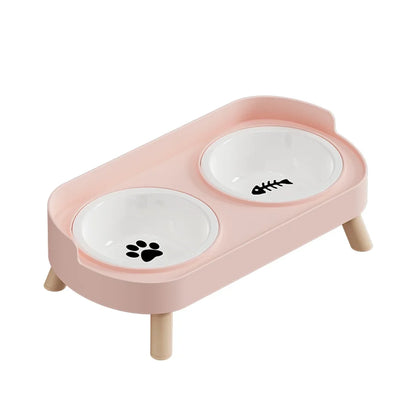 Gamelle Double Réglable Céramique pour Chat & Chien