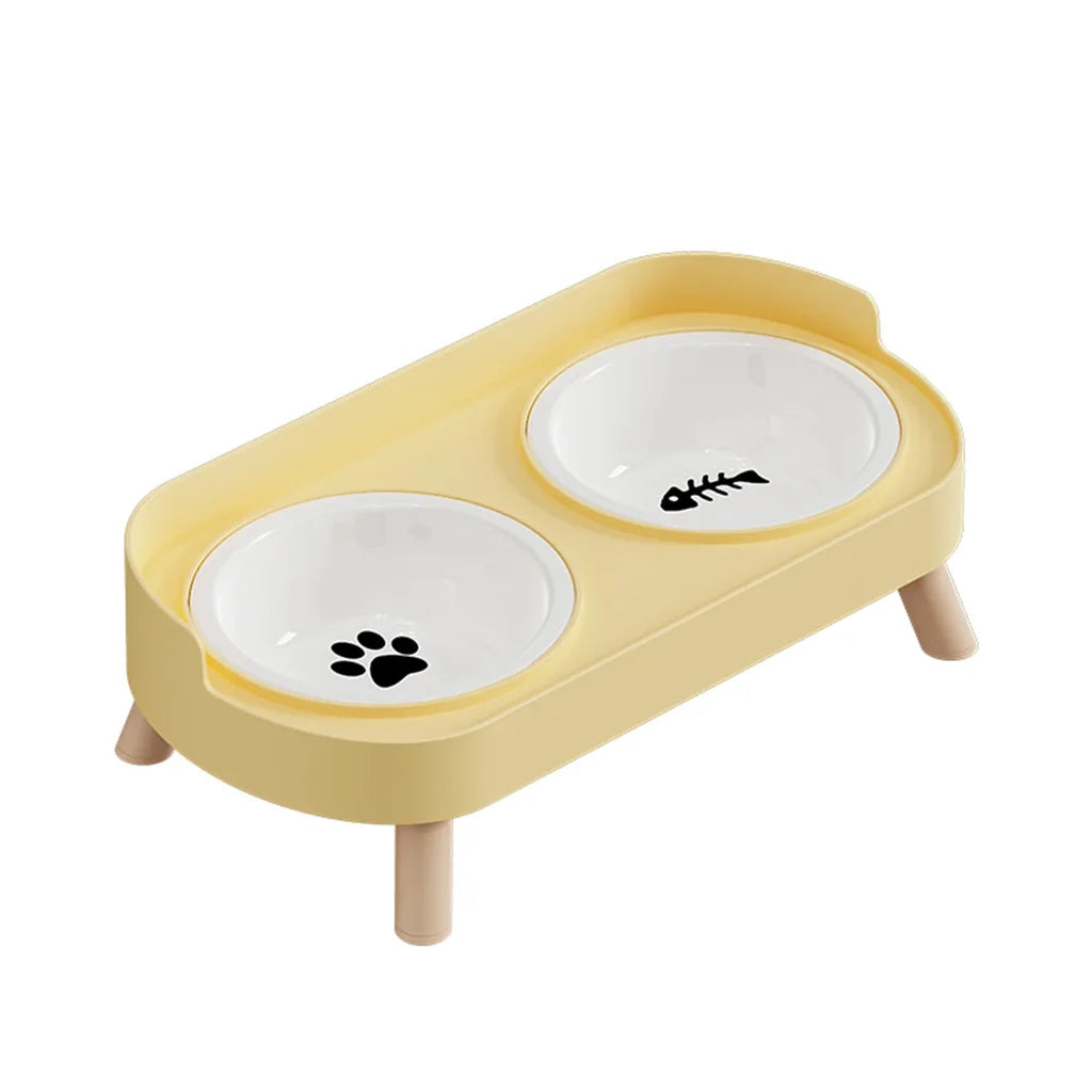 Gamelle Double Réglable Céramique pour Chat & Chien