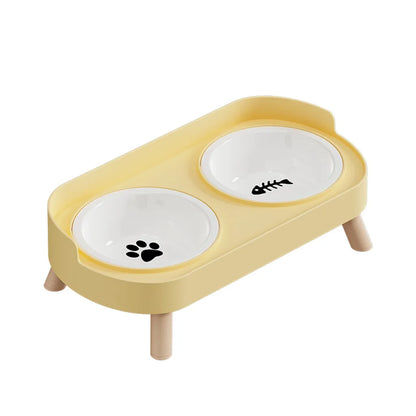 Gamelle Double Réglable Céramique pour Chat & Chien