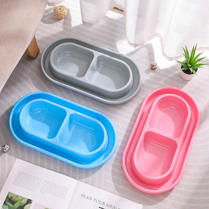 Gamelle Double Anti-Fourmis pour Chien et Chat