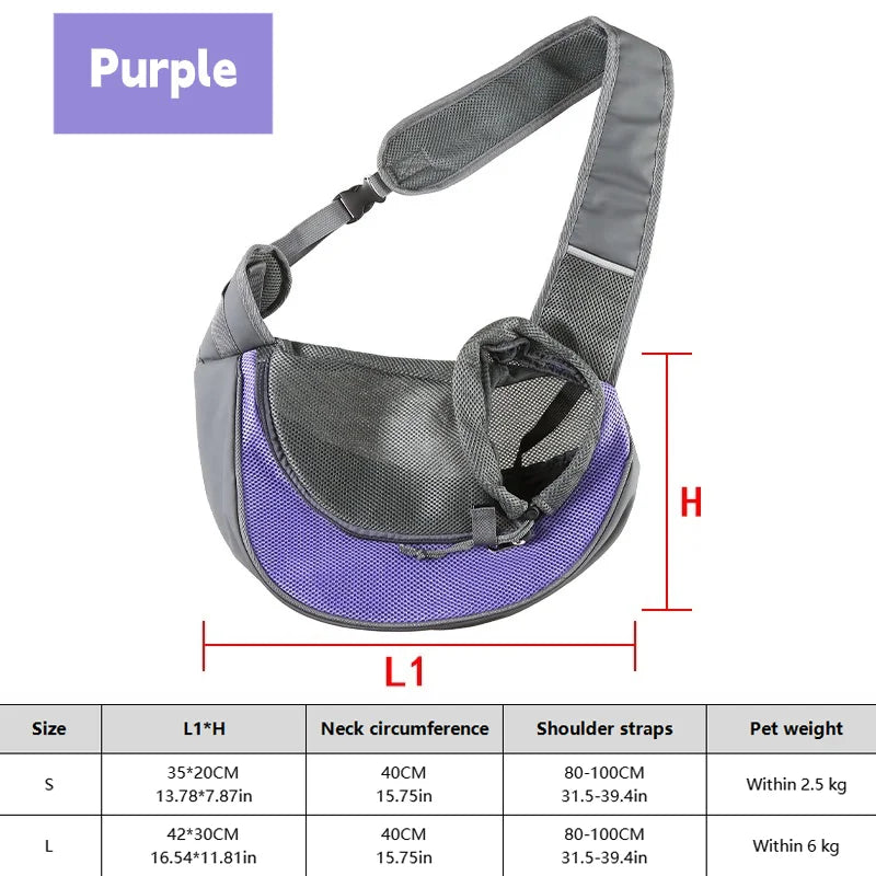 Sac à Dos Respirant pour Chien (jusqu'à 20kg)