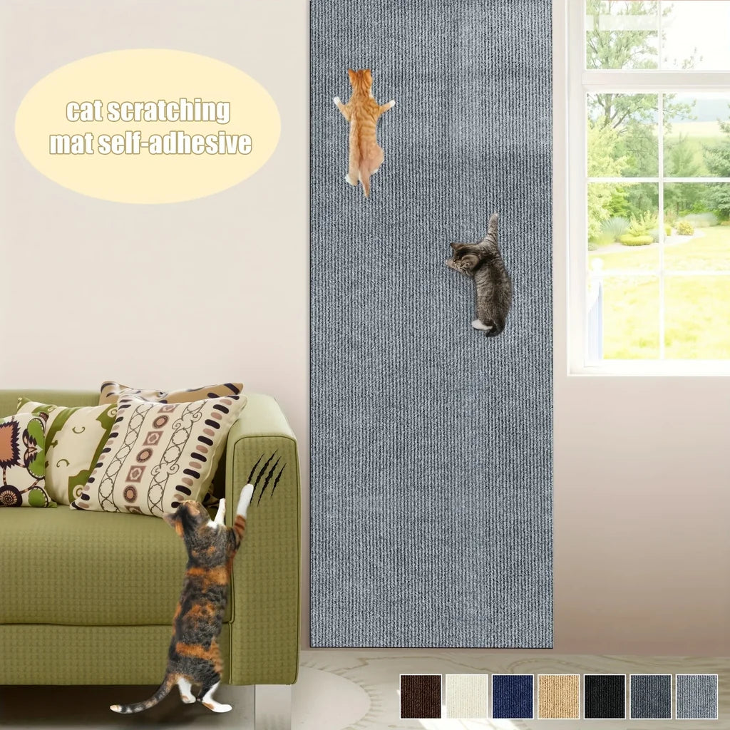 Tapis Griffoir Mural Auto-adhésif pour Chat