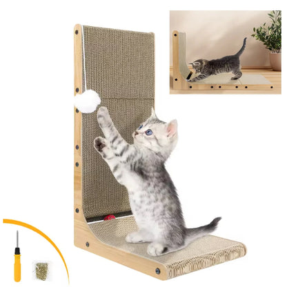 Griffoir L Noyer Foncé : Protection & Jeu pour Chat