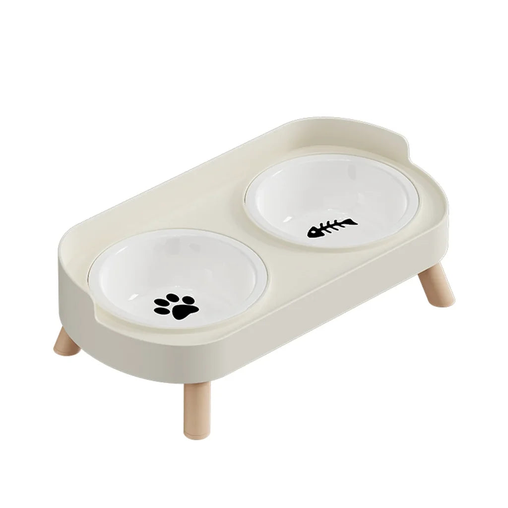 Gamelle Double Réglable Céramique pour Chat & Chien