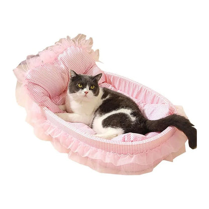 Lit Princesse Peluche pour Chat et Petit Chien
