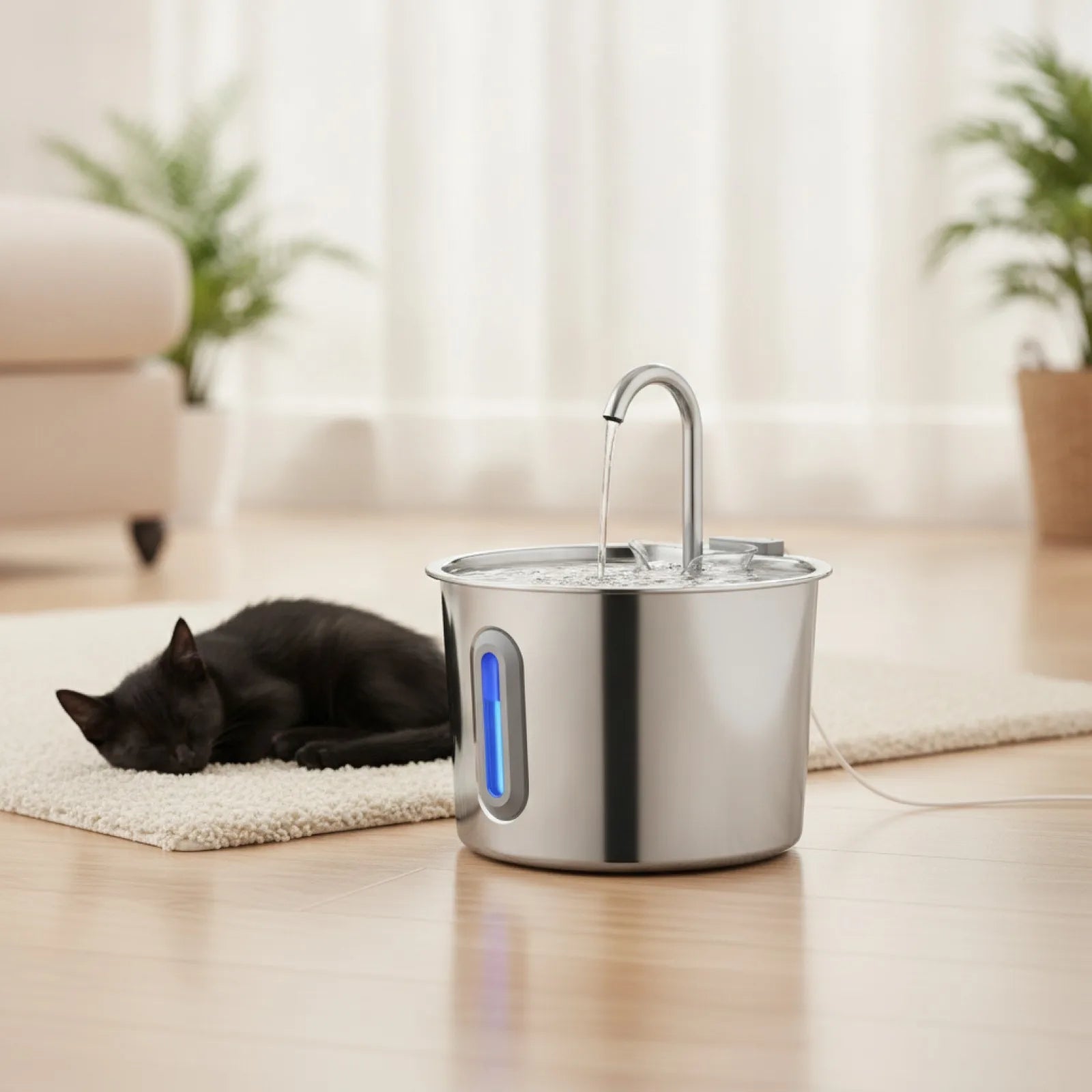 Fontaine à Eau Chat & Chien Inox 2.2L