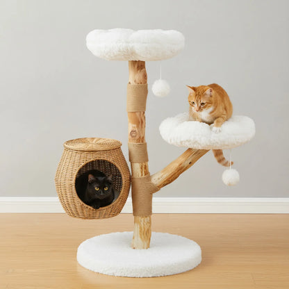 Arbre à Chat PAWZ Road Design Moderne Rotin Bois