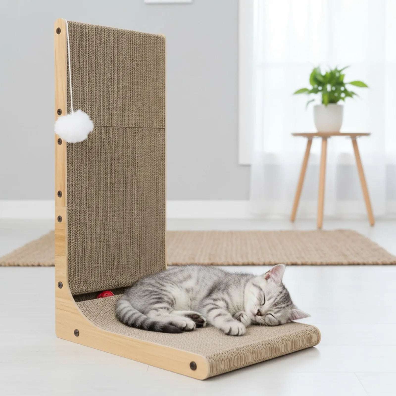 Griffoir L Noyer Foncé : Protection & Jeu pour Chat