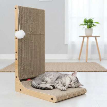 Griffoir L Noyer Foncé : Protection & Jeu pour Chat