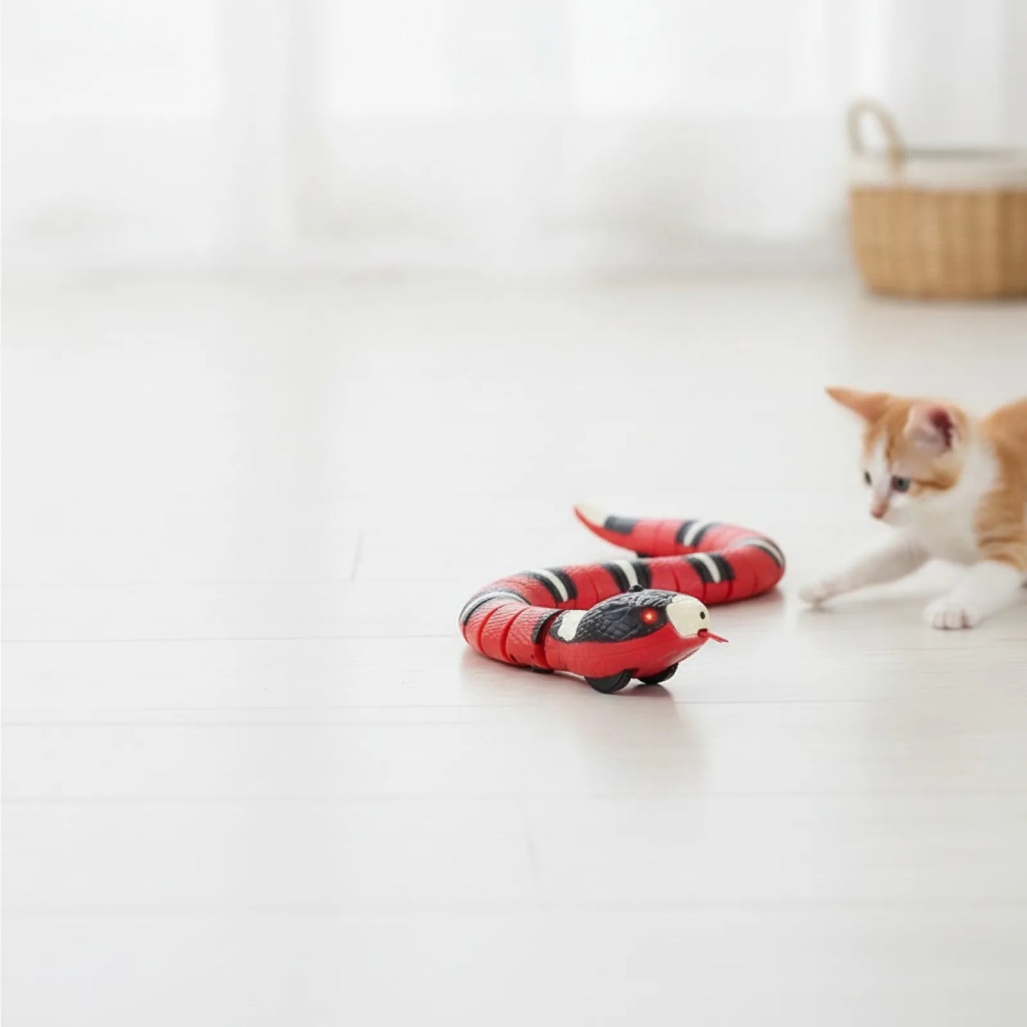 Serpent Jouet Interactif Automatique pour Chat