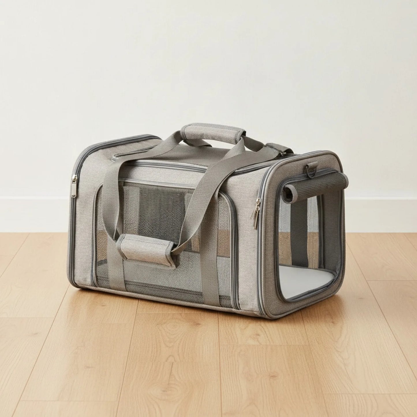 Sac de Transport Pliable pour Chat & Chien Gris
