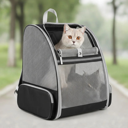 Sac à dos transport chat & petit chien respirant