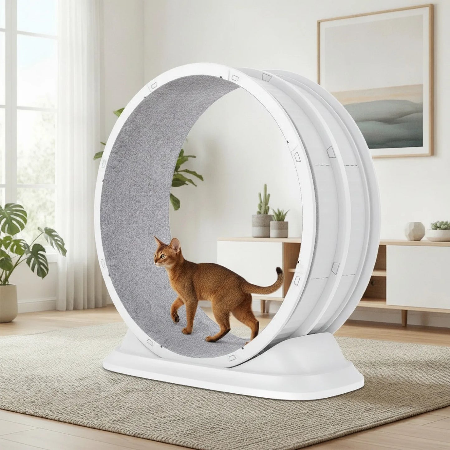 Roue d'Exercice Silencieuse pour Chat
