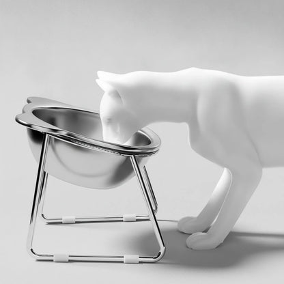 Gamelle surélevée inclinée pour chat