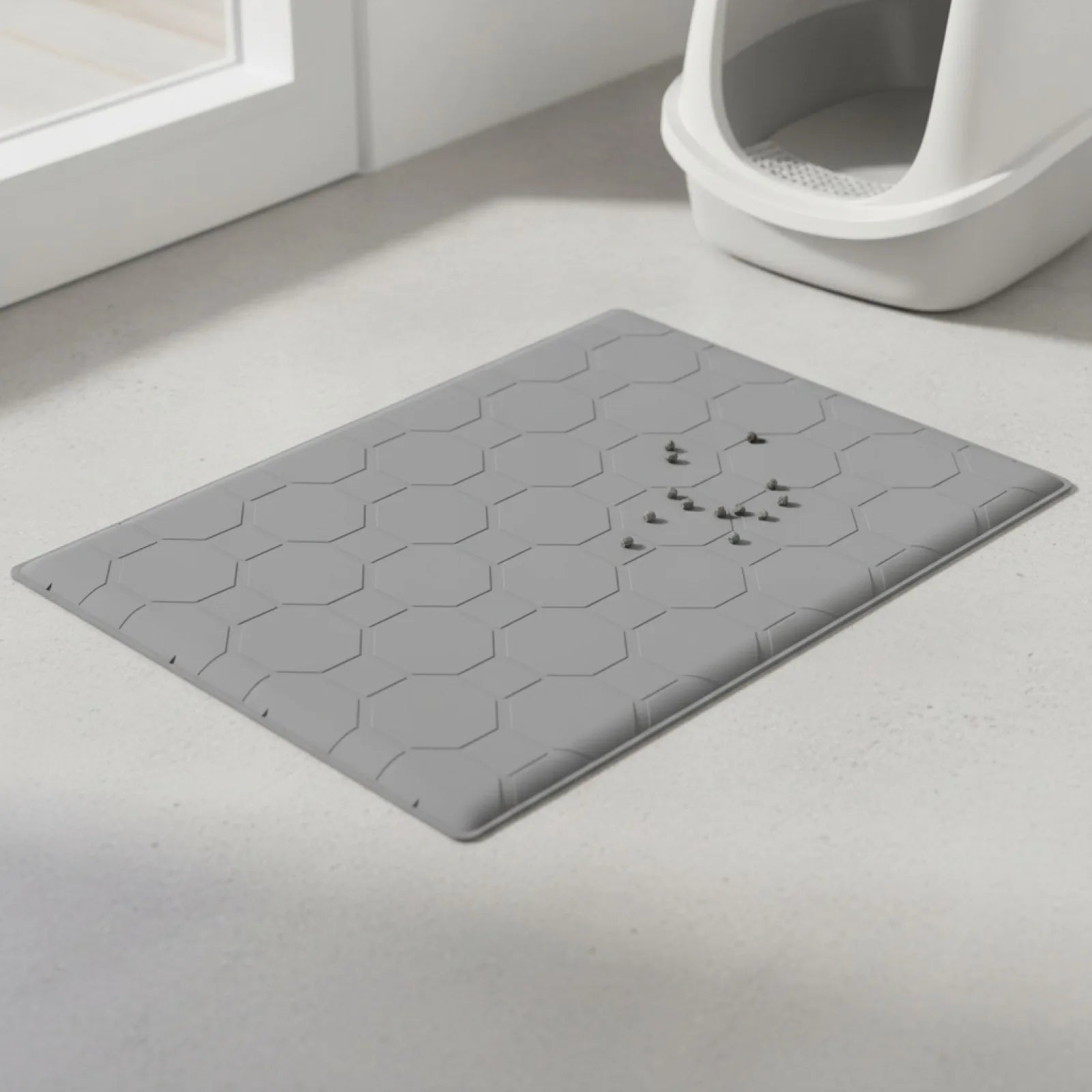 Tapis Litière Chat Silicone Anti-Salissures