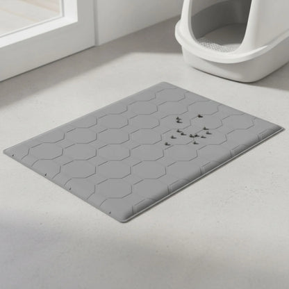 Tapis Litière Chat Silicone Anti-Salissures