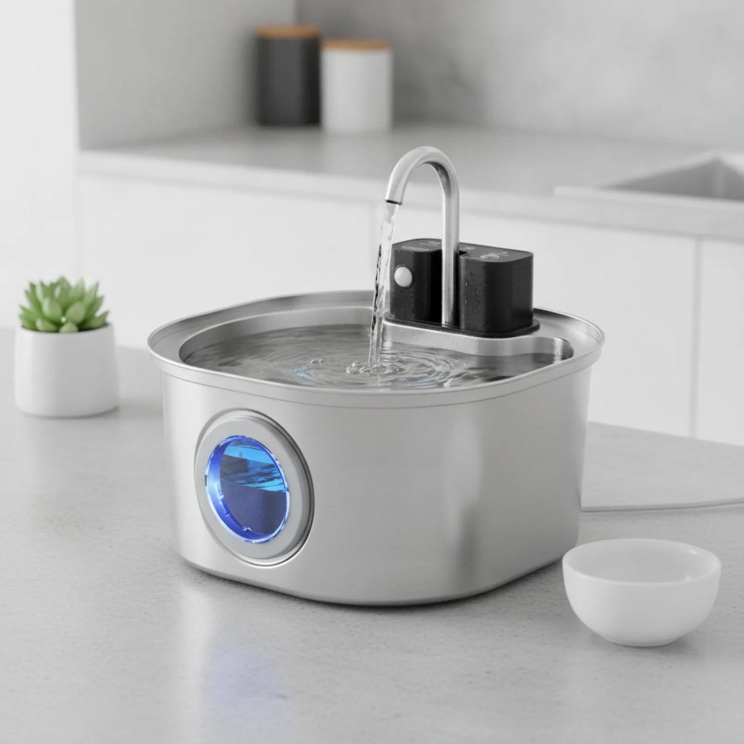 Fontaine à Eau Inox Weomg pour Chat & Chien