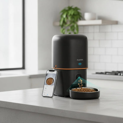 Distributeur Automatique Furpipi : Nourriture Connectée & Caméra HD