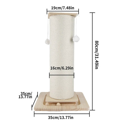 Arbre à Chat Premium Sisal & Bois Massif
