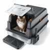 Bac à litière Chat Flexible Inox HOMALL