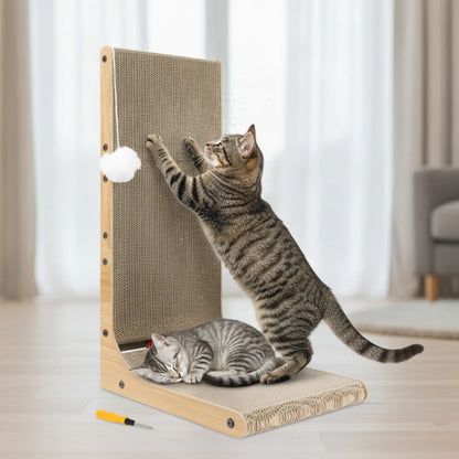 Griffoir L Noyer Foncé : Protection & Jeu pour Chat