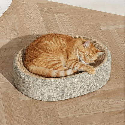 Griffoir Ovale Sisal Multifonction pour Chat