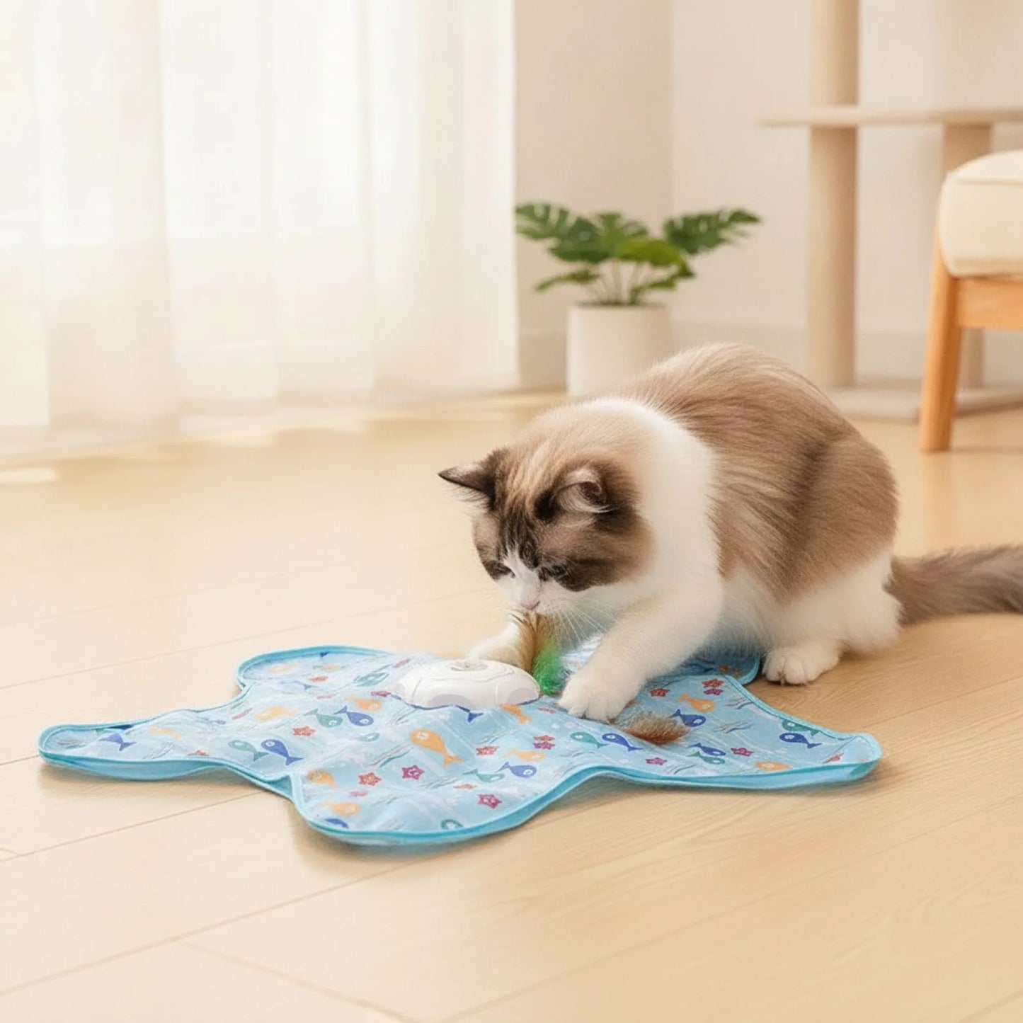 Jouet Interactif Automatique Chat Macroupta
